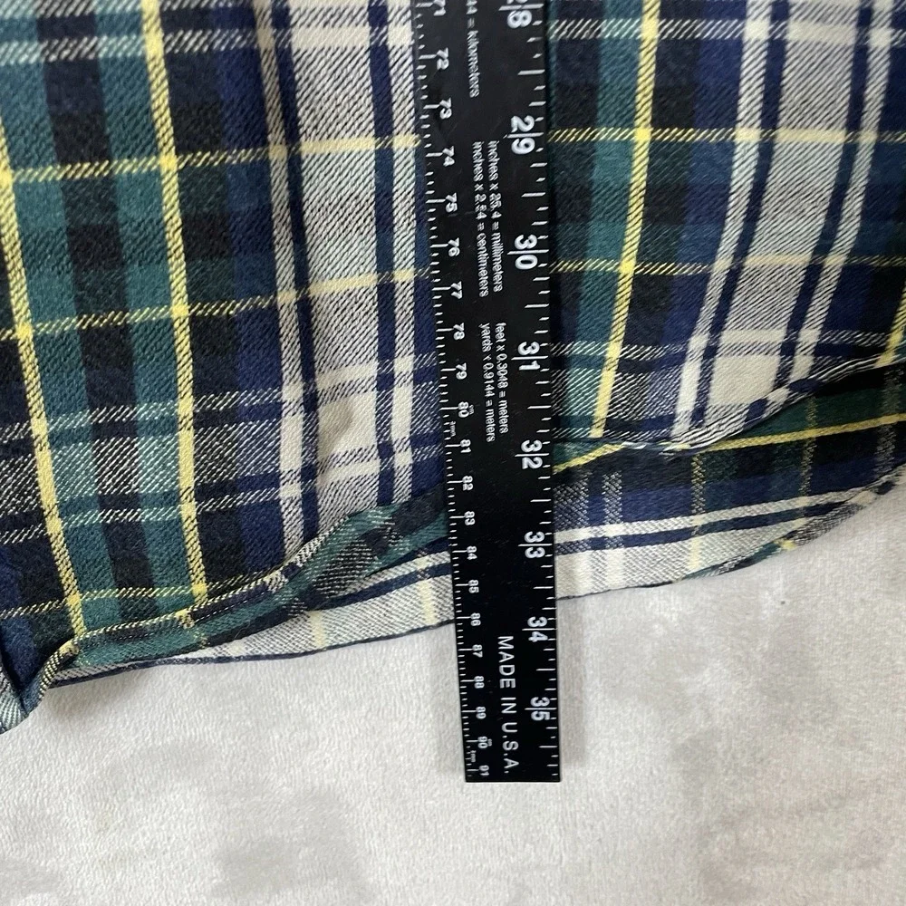 Ralph Lauren Blake Heavyweight Cotton Flannel Men XL Plaid 90s Button Down Shirt
